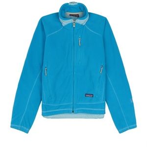 Patagonia Jacket Blue Women’s Fleece Full Zip Coat Sz M GUC (R4 Jacket Peacock)